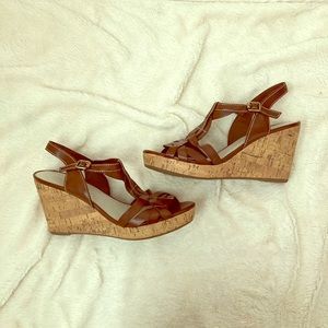 Brown Cork wedge